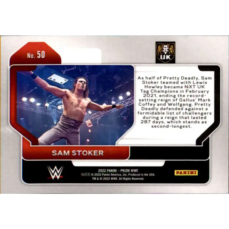 2022 Panini Prizm WWE # 50 Sam Stoker NXT UK - Non-Sports Card Single
