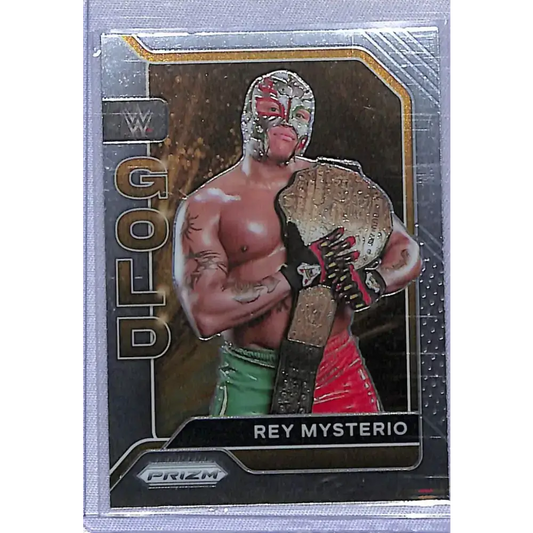 2022 Panini Prizm WWE Gold #7 Rey Mysterio NM-MT - Wrestling Card Single