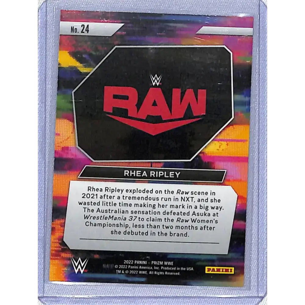 2022 Panini Prizm WWE Next Level #24 Rhea Ripley NM-MT - Non-Sports Card Single