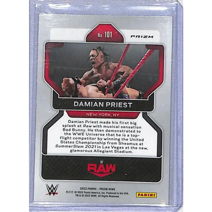 2022 Panini Prizm WWE Refractor #101 Damian Priest NM-MT