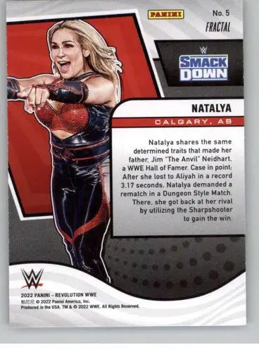 2022 Panini Revolution Fractal #5 Natalya NM-MT ID:44279 - Wrestling Card Single