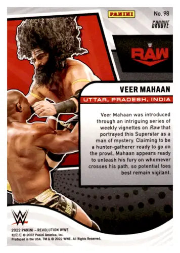 Original gloss Panini Revolution Groove card of Veer Mahaan from 2022 Panini Revolution