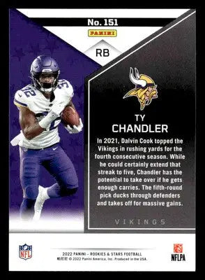 2022 Panini Rookies & Stars #151 Ty Chandler - Football Card Single