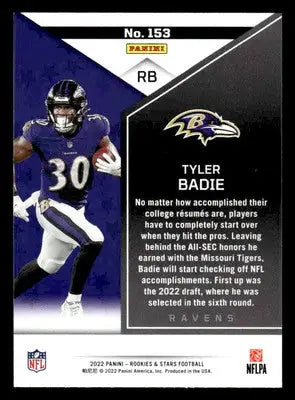 2022 Panini Rookies & Stars #153 Tyler Badie - Football Card Single