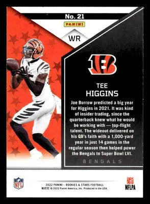 2022 Panini Rookies & Stars #21 Tee Higgins - Football Card Single