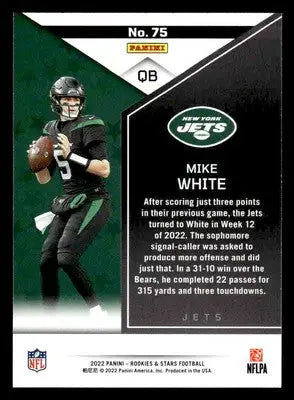 2022 Panini Rookies & Stars #75 Mike White - Football Card Single