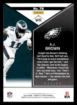 2022 Panini Rookies & Stars #79 A.J. Brown - Football Card Single