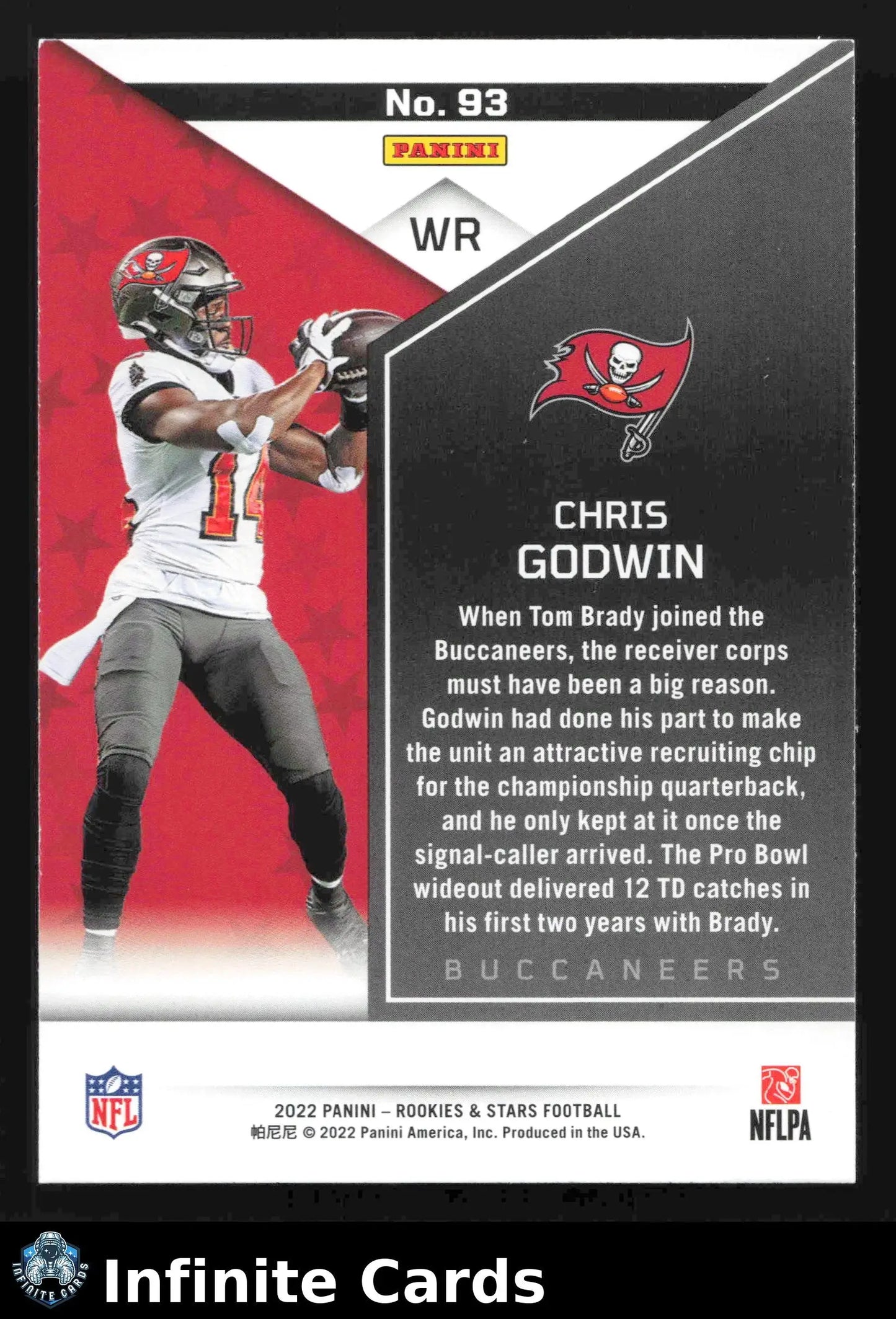 2022 Panini Rookies & Stars CHRIS GODWIN #93 Tampa Bay Buccaneers - Football Card Single