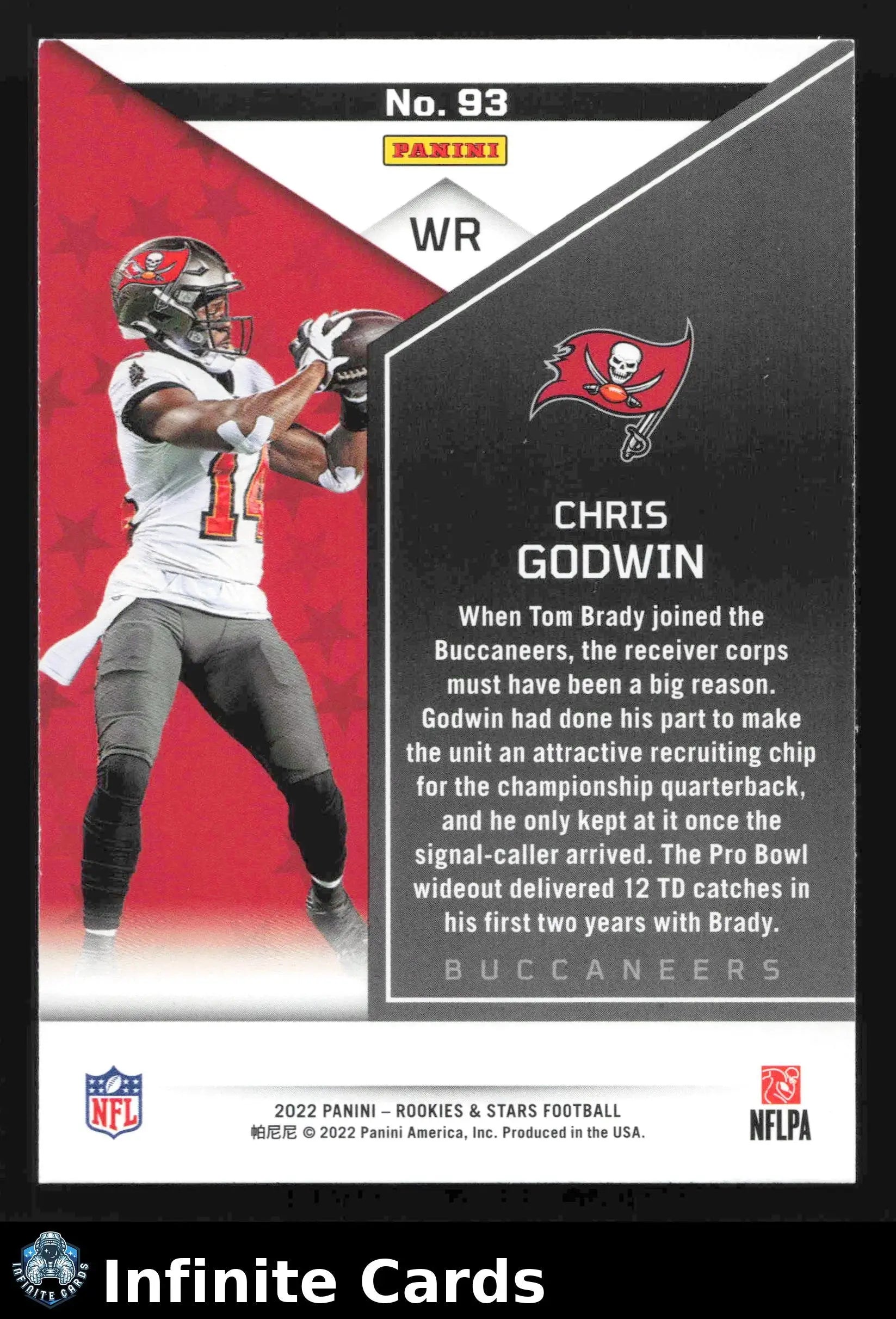 2022 Panini Rookies & Stars CHRIS GODWIN #93 Tampa Bay Buccaneers - Football Card Single