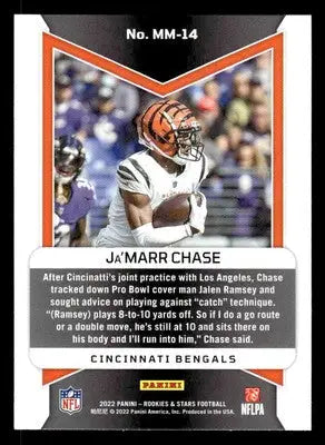 2022 Panini Rookies & Stars #MM-14 Ja’Marr Chase Man In Motion - Football Card Single