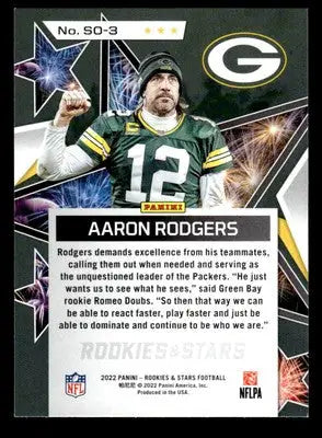 2022 Panini Rookies & Stars #SO-3 Aaron Rodgers Standing Ovation - Football Card Single
