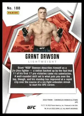 2022 Panini Rookies & Stars UFC Grant Dawson #188 RC Mixed Martial Arts (MMA) - UFC/MMA Card Single