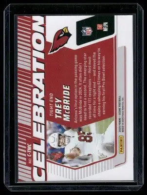 2022 Panini Score Celebration Trey McBride #C11 Football - Football Card Single