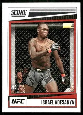 2022 Panini Score UFC Israel Adesanya #193 Mixed Martial Arts (MMA) - UFC/MMA Card Single