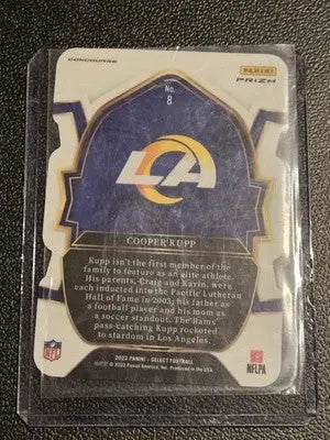 2022 Panini Select #8 Cooper Kupp Green and Yellow Prizm Die Cut - Football Card Single