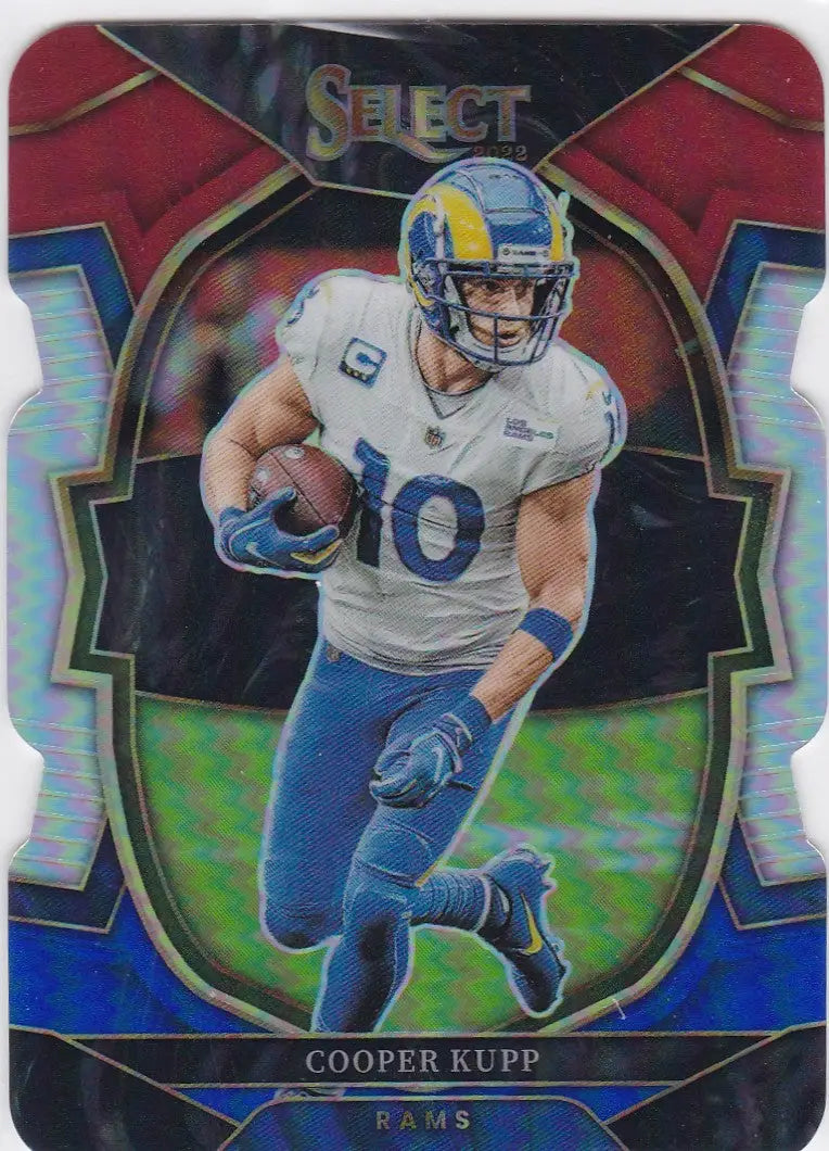 2022 Panini Select #8 Cooper Kupp Red White Blue Die Cut Los Angeles Rams - Football Card Single