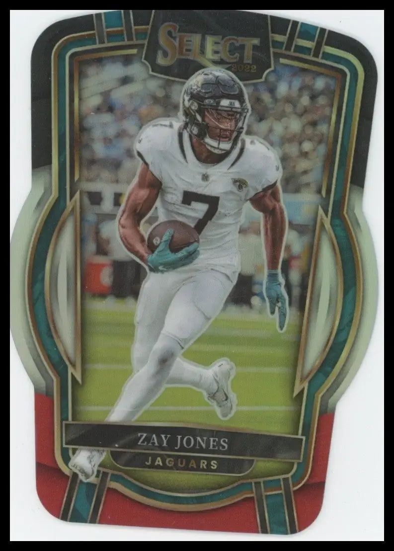 2022 Panini Select - Club Level Zay Jones #256 Black & Red Prizm Die-Cut - Football Card Single