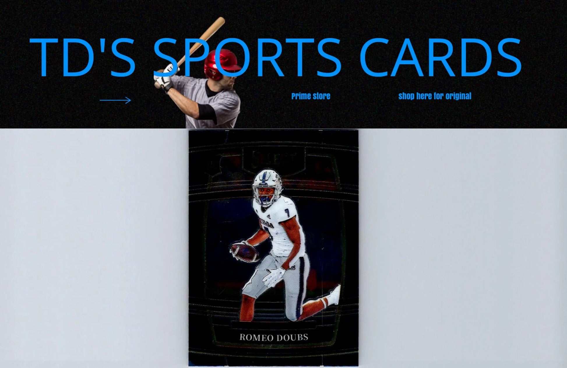 Football trading card featuring Romeo Doubs from 2022 Panini Select Draft Picks