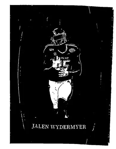Football player in uniform on a 2022 Panini Select Draft Picks card with original gloss