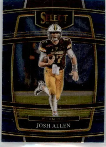 2022 Panini Select Draft Picks Blue Josh Allen football card in near mint condition