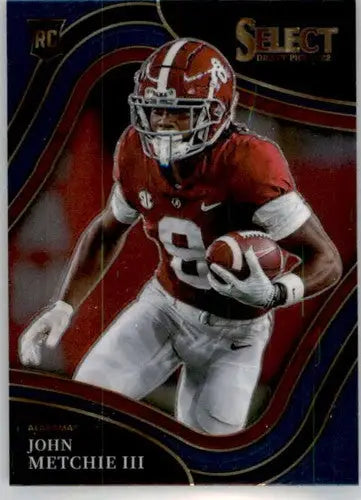 2022 Panini Select Draft Picks John Metchie III football card with original gloss