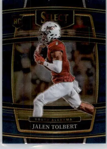 Original gloss Jalen Tolbert football card from 2022 Panini Select Draft Picks