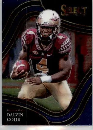 Original gloss Dalvin Cook football card from Panini Select Draft Picks series