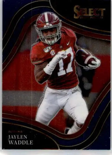 Original gloss Jaylen Waddle football card from 2022 Panini Select Draft Picks