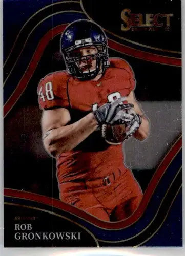 Original gloss Rob Gronkowski football card from 2022 Panini Select Draft Picks