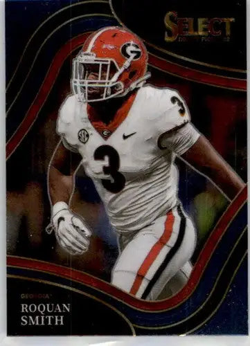 Original gloss Football trading card from 2022 Panini Select Draft Picks featuring Roquan Smith