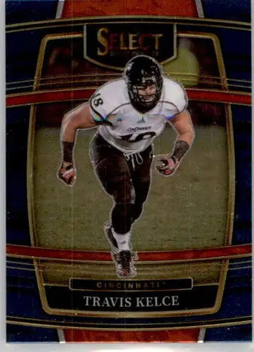 Original gloss Travis Kelce football card from Panini Select Draft Picks product