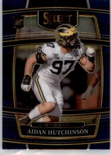 2022 Panini Select Draft Picks Blue #33 Aidan Hutchinson NM Near Mint C ID:66456 - Football Card Single