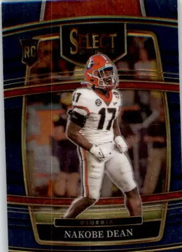 2022 Panini Select Draft Picks Blue #37 Nakobe Dean NM Near Mint Concou ID:66461 - Football Card Single