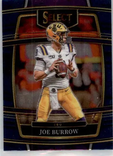 Original gloss Joe Burrow football card from Panini Select Draft Picks 2022 series