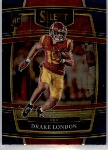 2022 Panini Select Draft Picks Blue #7 Drake London NM Near Mint Concou ID:66440 - Football Card Single