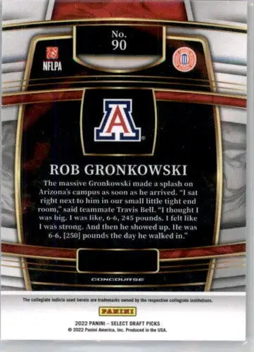2022 Panini Select Draft Picks Blue #90 Rob Gronkowski NM Near Mint Con ID:66495 - Football Card Single