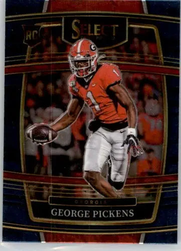 George Pickens football card from 2022 Panini Select Draft Picks Blue line