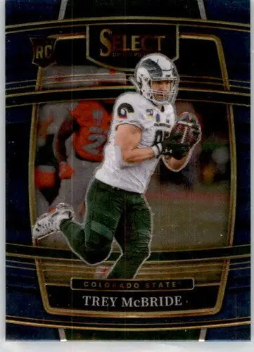 Original gloss Panini Select Draft Trey McBride football card from Draft Picks product