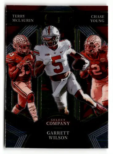 2022 Panini Select Draft Picks Company #8 Chase Young/Garrett Wilson/Terry McLau - Football Card Single