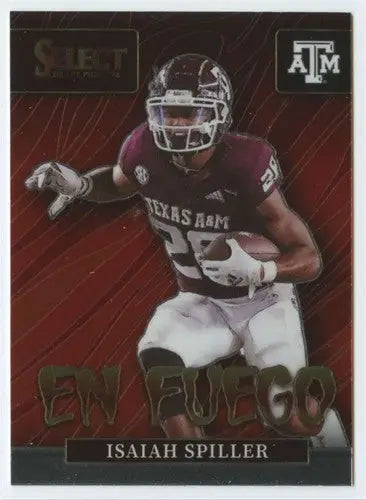 2022 Panini Select Draft Picks En Fuego #13 Isaiah Spiller NM-MT - Football Card Single