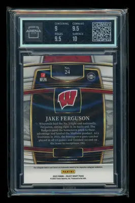 2022 Panini Select Draft Picks Jake Ferguson #24 RC Football Arena Club 9.5