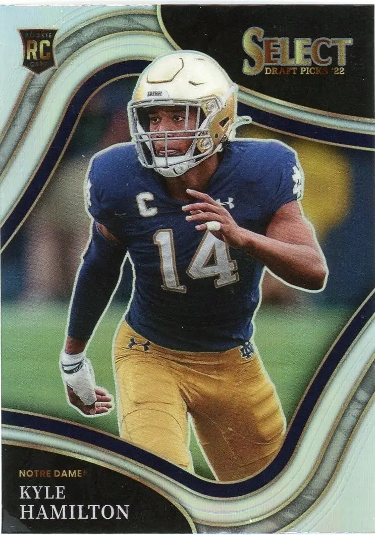 2022 Panini Select Draft Picks Silver Field Level #119 Kyle Hamilton Rookie Card - Football Card Single