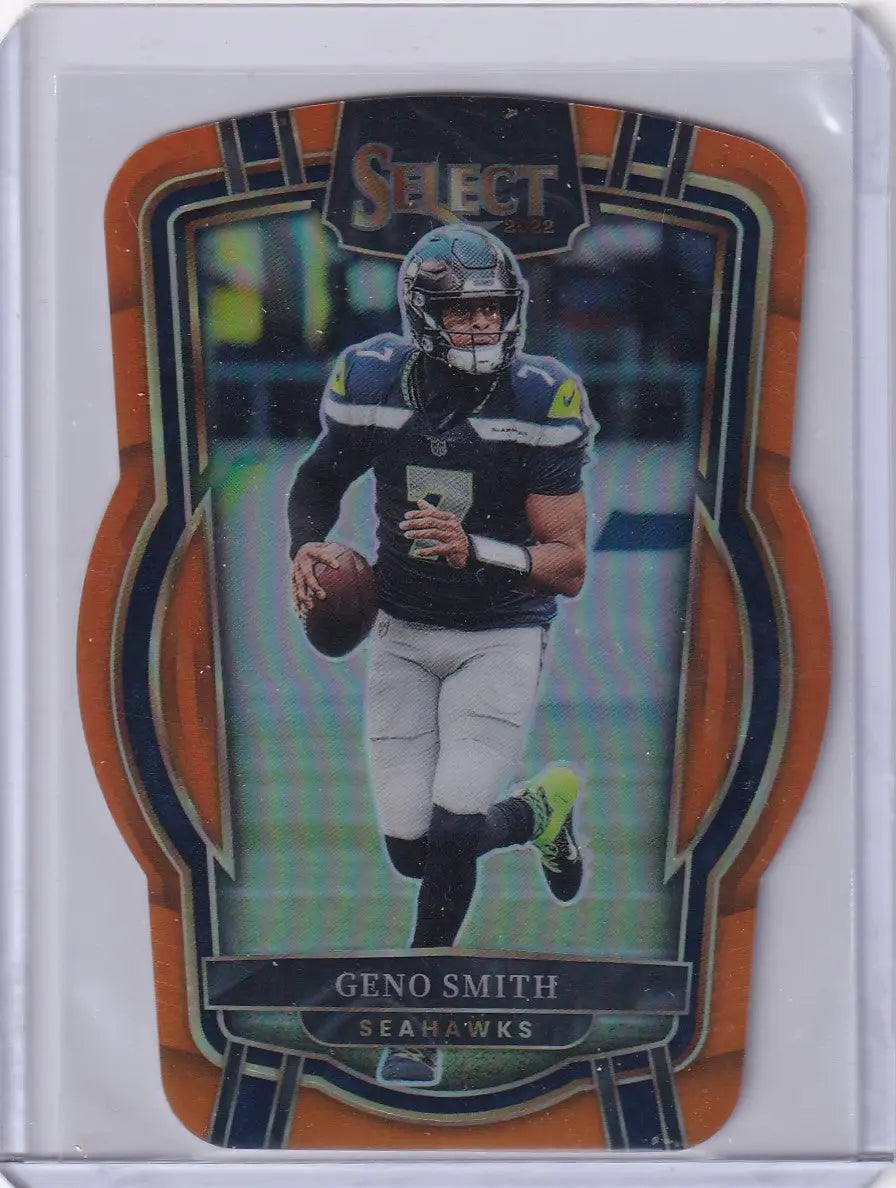 2022 Panini Select Orange 81/199 Diecut #212 Geno Smith - Seattle Seahawks - Football Card Single