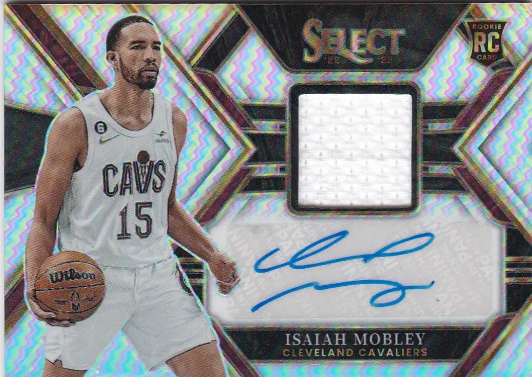 2022 PANINI SELECT #RJA-IMB ISAIAH MOBLEY RPA 197/199- CLEVELAND CAVALIERS - Basketball Card Single