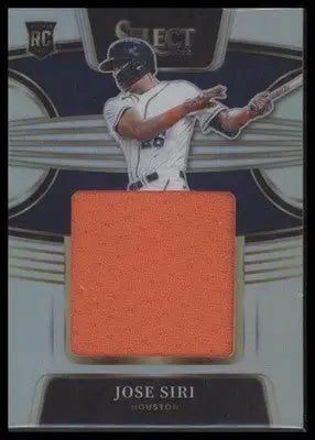 2022 Panini Select #RJS-JS Jose Siri Rookie Jumbo Swatch Holo #/250 - Baseball Card Single