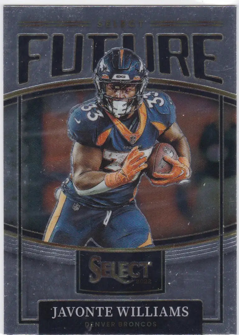 2022 Panini Select #SF-22 Javonte Williams Future Denver Broncos - Football Card Single
