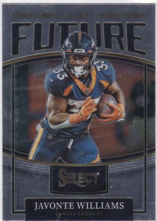 2022 Panini Select #SF-22 Javonte Williams Future Denver Broncos - Football Card Single