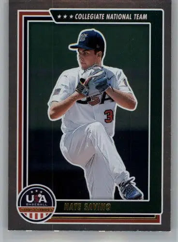2022 Panini Stars and Stripes Longevity Retail #27 Nate Savino NM-MT ID:44375 - Baseball Card Single