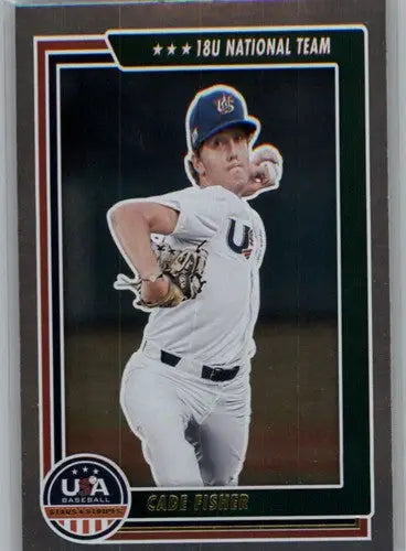 Baseball card featuring Cade Fisher from Panini Stars with original gloss in 2022 Longevity