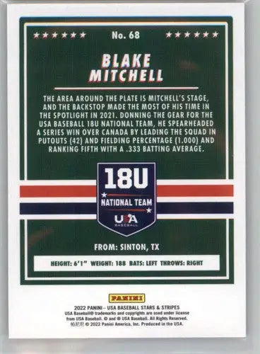 2022 Panini Stars and Stripes Longevity baseball card back with original gloss